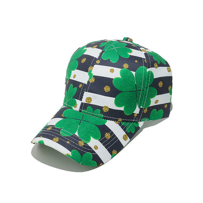 Casquette de baseball grande taille à imprimé trèfle - E - One Size - image 6