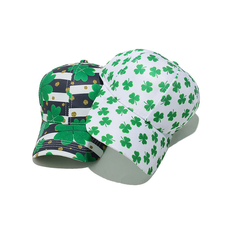 Casquette de baseball grande taille à imprimé trèfle - image 3