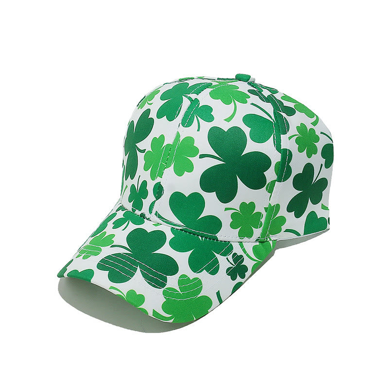 Casquette de baseball grande taille à imprimé trèfle - C - One Size - image 7