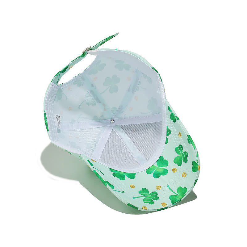 Casquette de baseball grande taille à imprimé trèfle - image 1