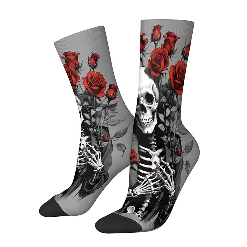 Chaussettes 3D à motif tête de mort (3 paires) - B - EU36-42(US3-8.5) - image 5