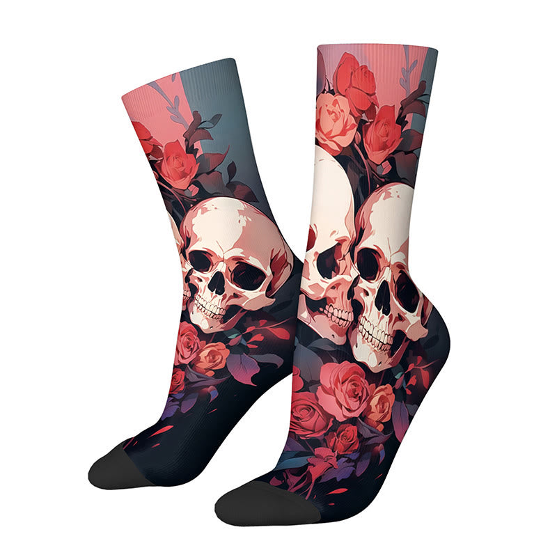 Chaussettes 3D à motif tête de mort (3 paires) - UN - EU36-42(US3-8.5) - image 4