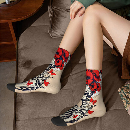 Chaussettes 3D à motif tête de mort (3 paires) - image 2