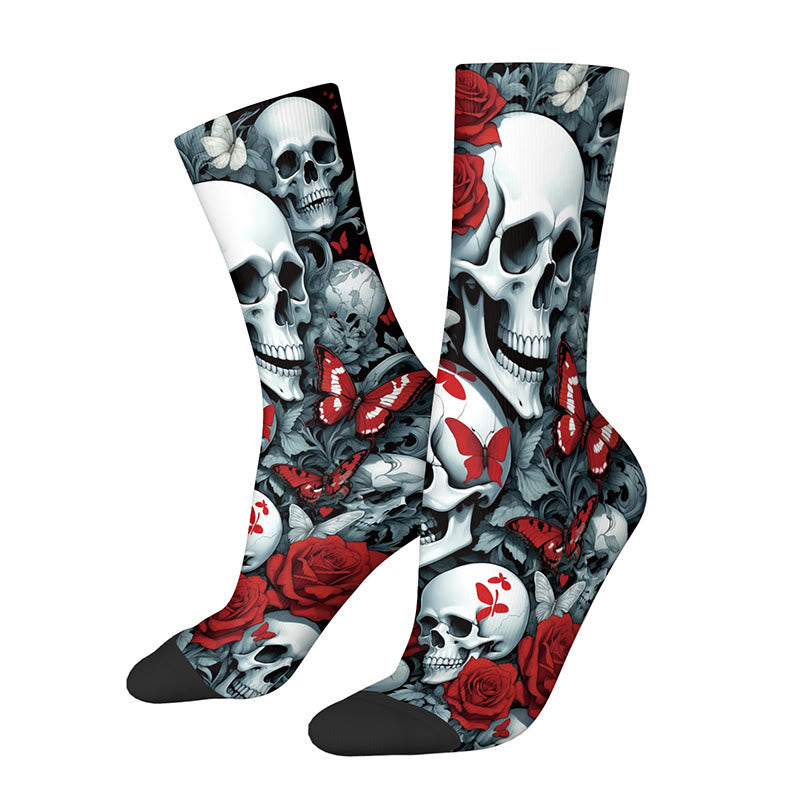 Chaussettes 3D à motif tête de mort (3 paires) - C - EU36-42(US3-8.5) - image 6