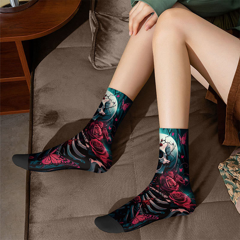 Chaussettes 3D à motif tête de mort (3 paires) - image 3