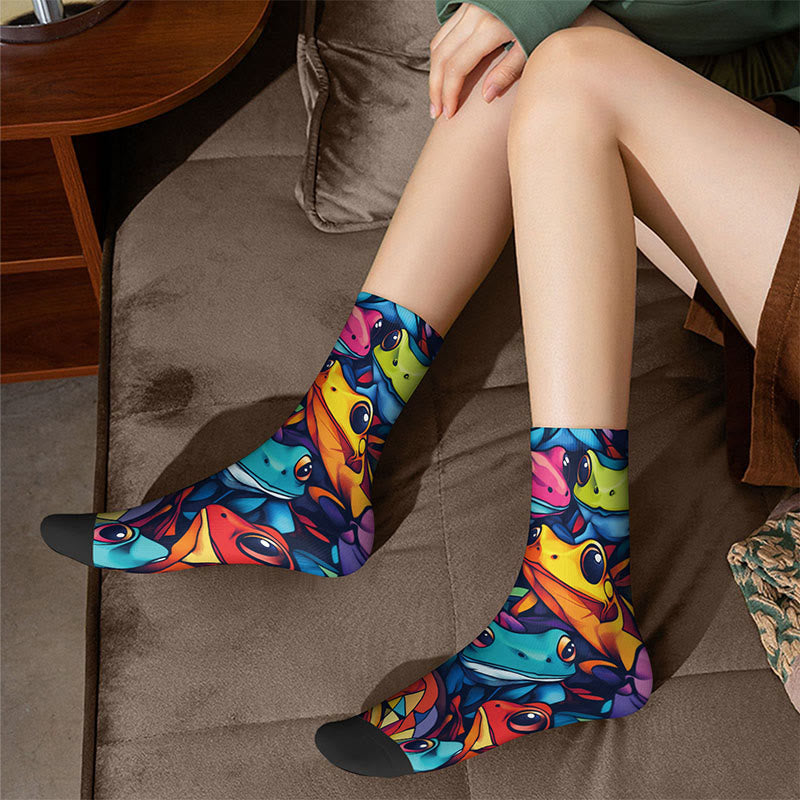 Chaussettes 3D Cheval Grenouille (4 paires) - image 2