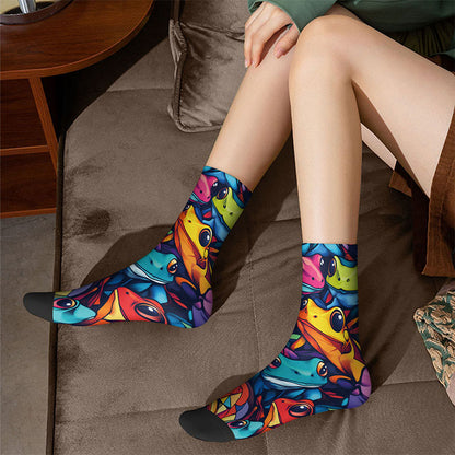 Chaussettes 3D Cheval Grenouille (4 paires) - image 2