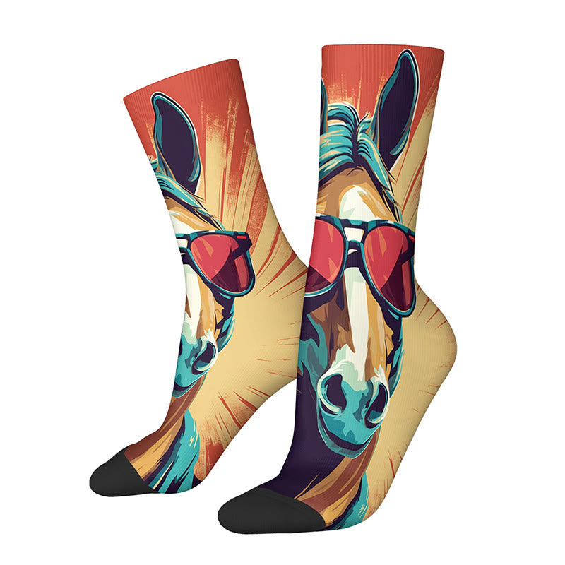 Chaussettes 3D Cheval Grenouille (4 paires) - image 4