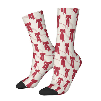 Chaussettes 3D à motif lèvres et nœud papillon, en dollars américains (3 paires) - D - EU36-42(US3-8.5) - image 6