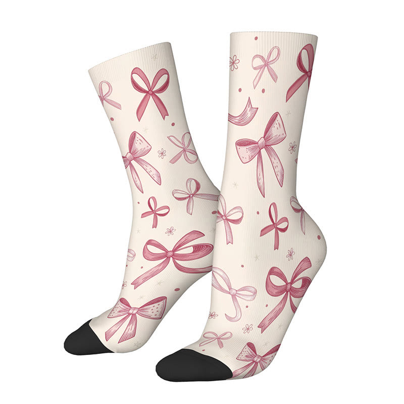 Chaussettes 3D à motif lèvres et nœud papillon, en dollars américains (3 paires) - UN - EU36-42(US3-8.5) - image 3