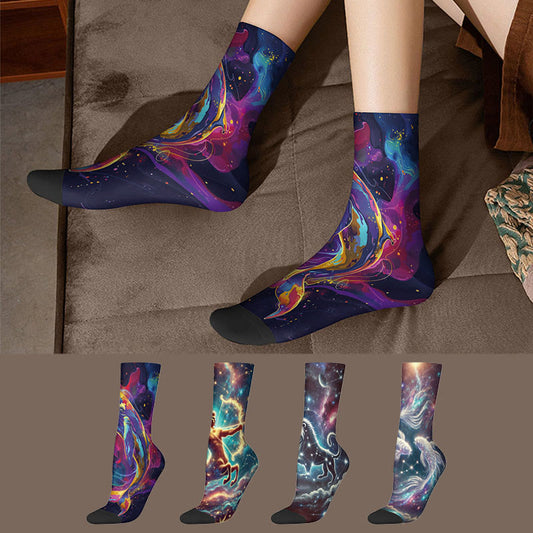 Chaussettes 3D Universe Quarter (4 paires) - Multicolore - EU36-42(US3-8.5) - image 0