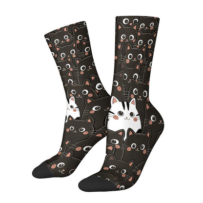 Chaussettes courtes 3D Chats (3 paires) - B - EU36-42(US3-8.5) - image 4