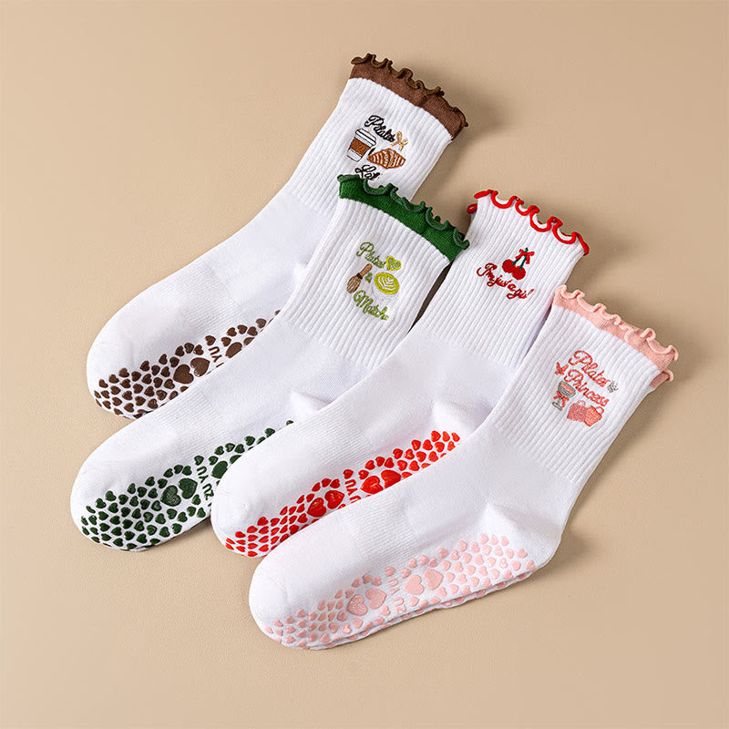 Chaussettes de yoga Cherry Coffee (4 paires) - image 14