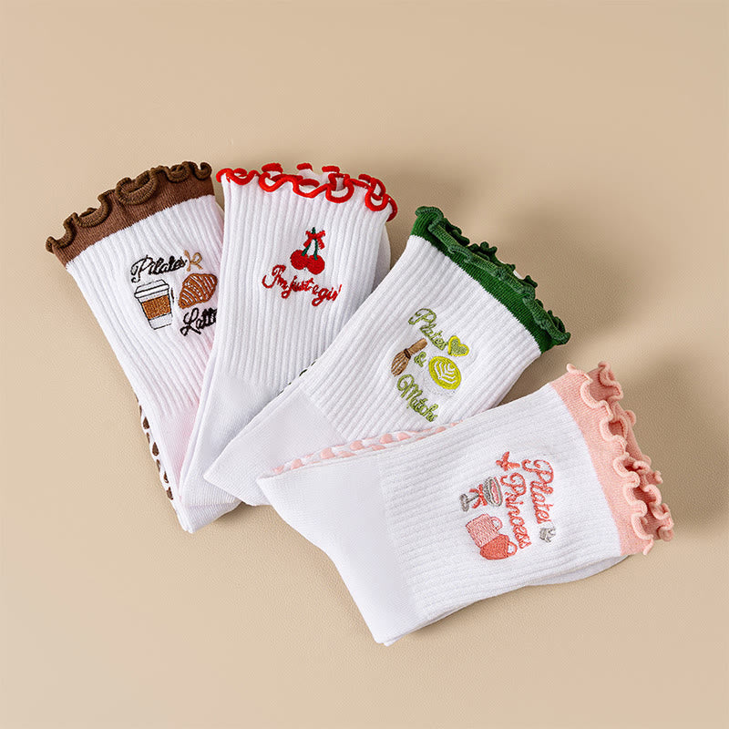 Chaussettes de yoga Cherry Coffee (4 paires) - image 15