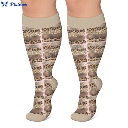 Chaussettes de compression texturées grandes tailles - image 4