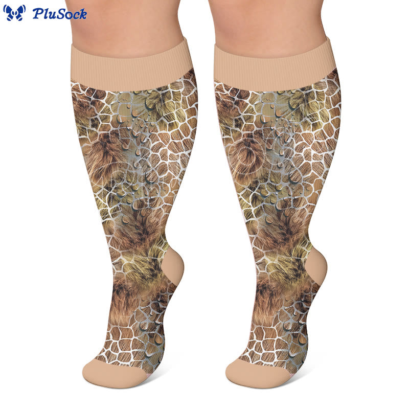 Chaussettes de compression texturées grandes tailles - image 3