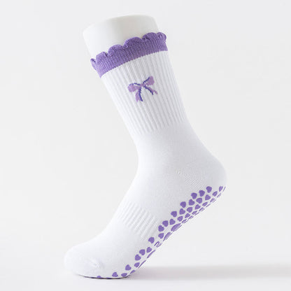 Chaussettes de yoga à nœud en forme de cœur et d'avocat (4 paires) - image 1
