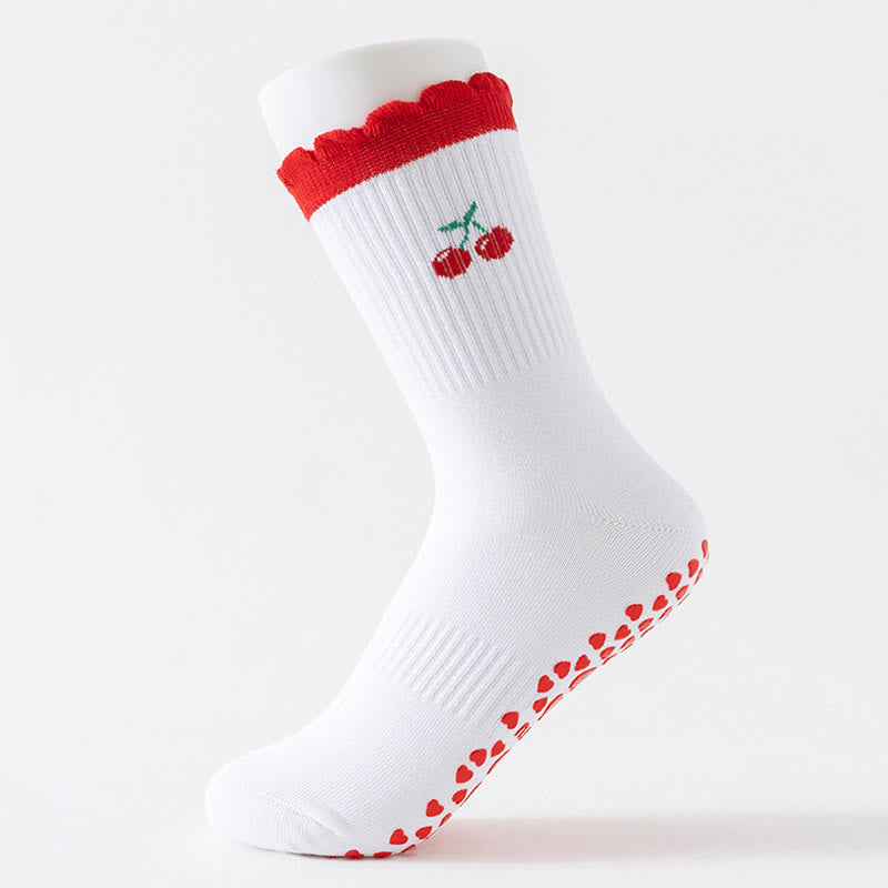 Chaussettes antidérapantes à nœud en forme de cœur et d'avocat (4 paires) - image 2