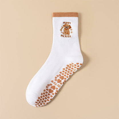 Chaussettes de yoga Plusoc Puppy Coffee (3 paires) - Chien - EU36-40(US3-7) - image 9