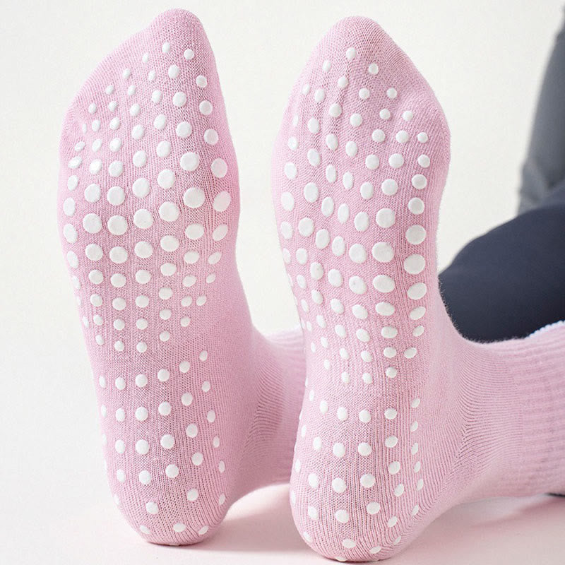 Chaussettes antidérapantes à broderie nœud délicate (4 paires) - image 3