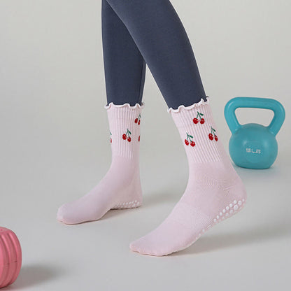 Chaussettes antidérapantes Cerise Citron (3 paires) - image 2