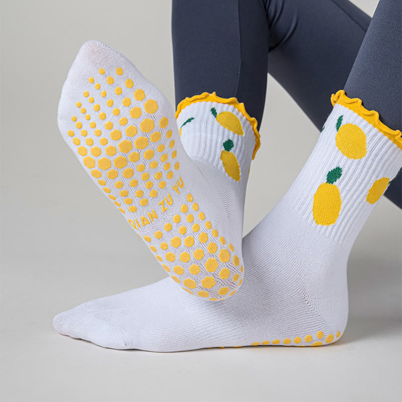 Chaussettes antidérapantes Cerise Citron (3 paires) - image 7