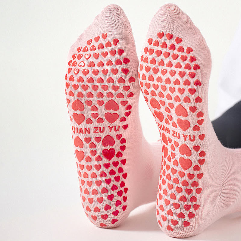 Chaussettes antidérapantes en forme de cœur, fraise et cerise (3 paires) - image 11