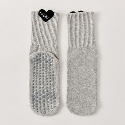 Chaussettes antidérapantes Lucky Heart (4 paires) - Gris - EU36-40(US3-7) - image 14