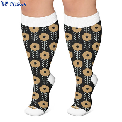 Chaussettes de compression grandes tailles d'inspiration vintage - image 4