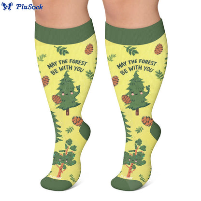 Chaussettes de compression grandes tailles à motifs joyeux - image 2