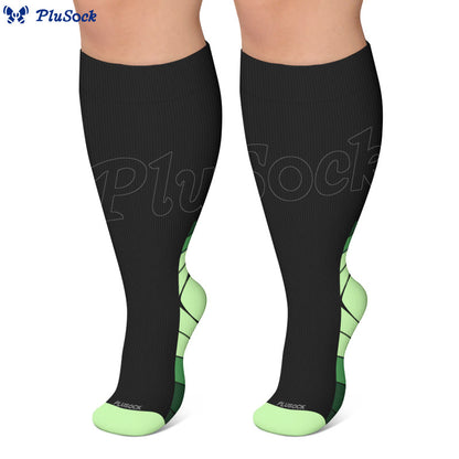 Chaussettes de compression à rayures grandes tailles - image 4