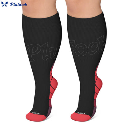 Chaussettes de compression à talon contrasté grandes tailles - image 5