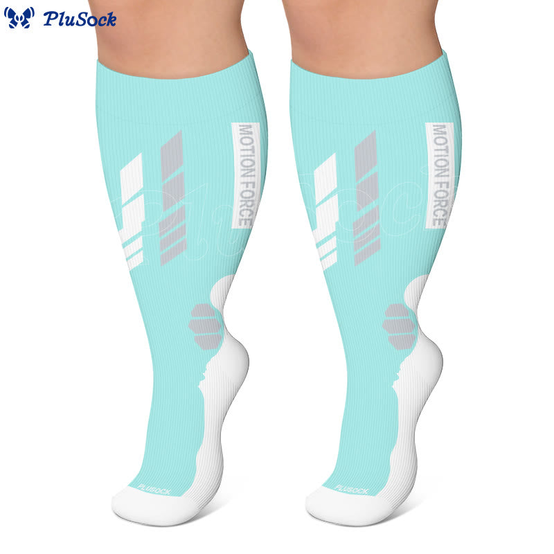 Chaussettes de compression géométriques sport grandes tailles - image 2
