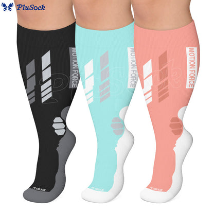 Chaussettes de compression géométriques sport grandes tailles - image 0