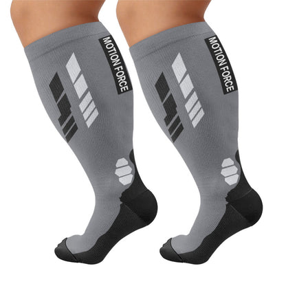 Chaussettes de compression Motion Force grandes tailles - Gris foncé (1 paire) - 4XL - image 7