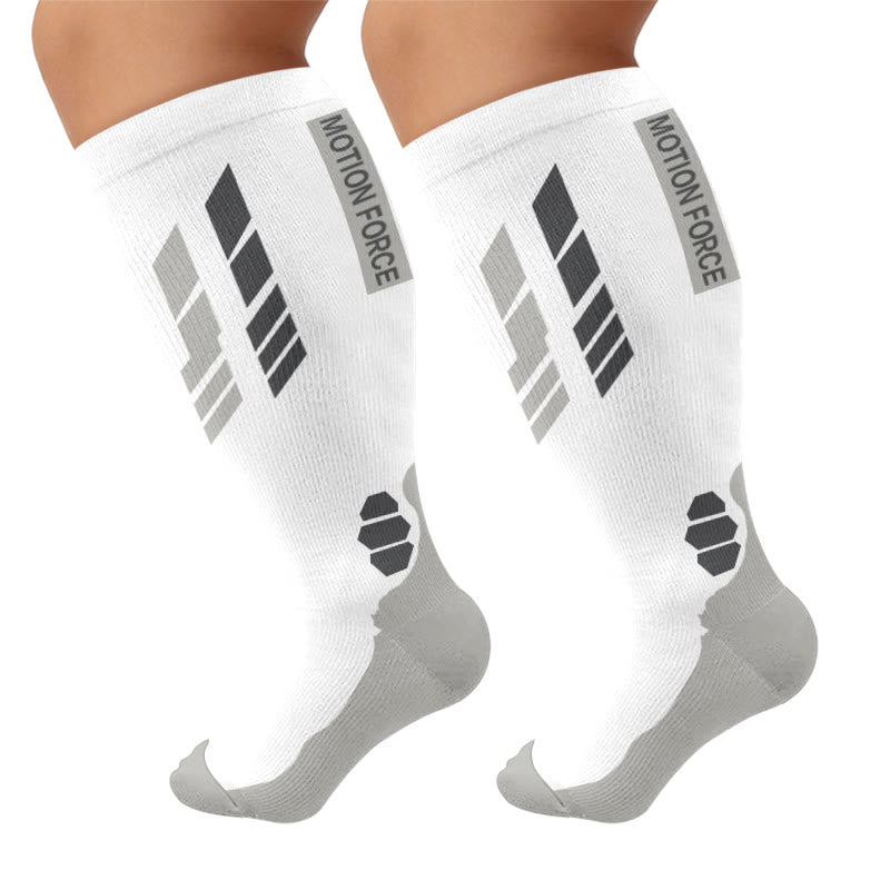 Chaussettes de compression Motion Force grandes tailles - Blanc (1 paire) - 4XL - image 5
