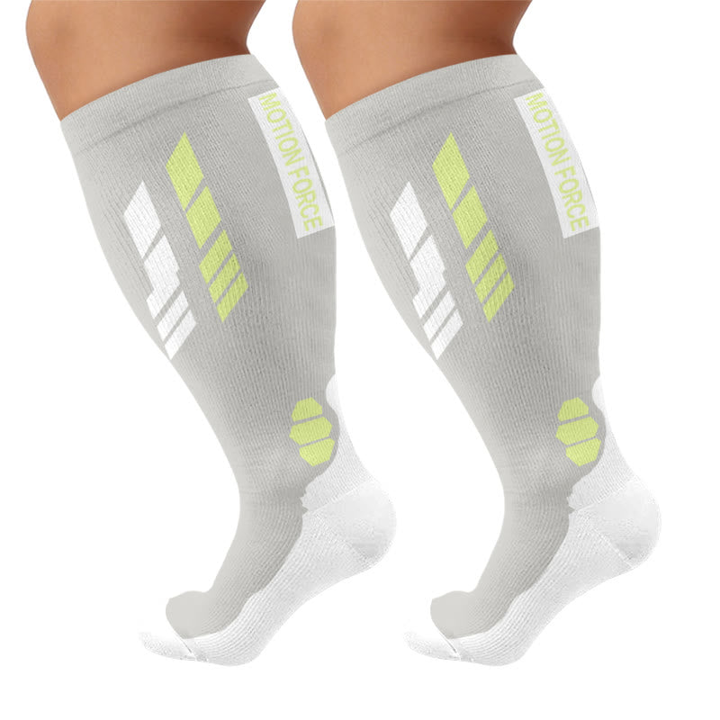 Chaussettes de compression Motion Force grandes tailles - Gris clair (1 paire) - 4XL - image 6