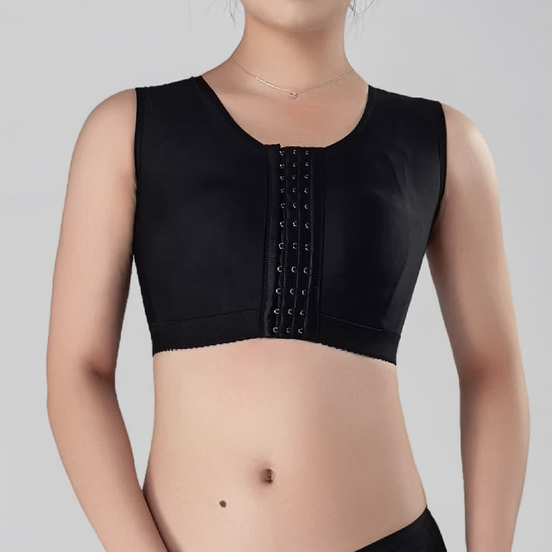 Gilet de compression post-opératoire à agrafes frontales - Noir - XS - image 3