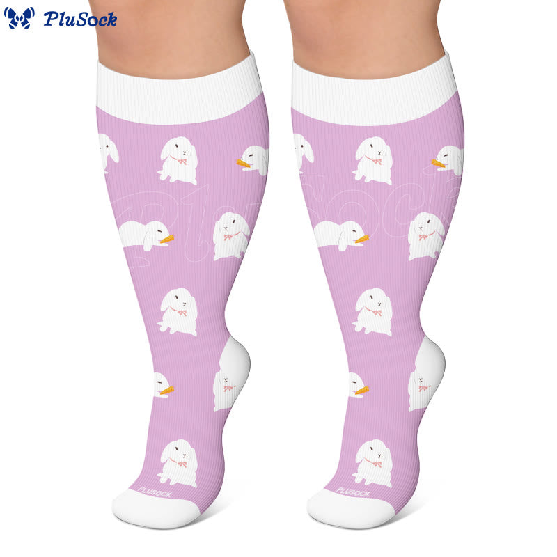 Chaussettes de compression Panda Bunny grande taille - image 2