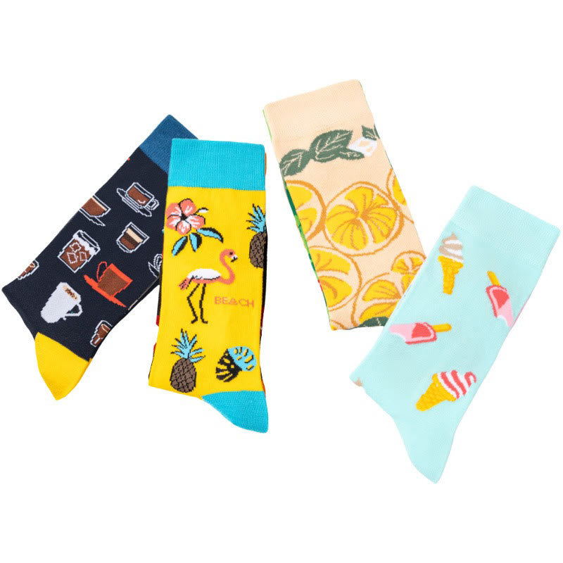 Chaussettes en forme de quartier de glace (4 paires) - image 2