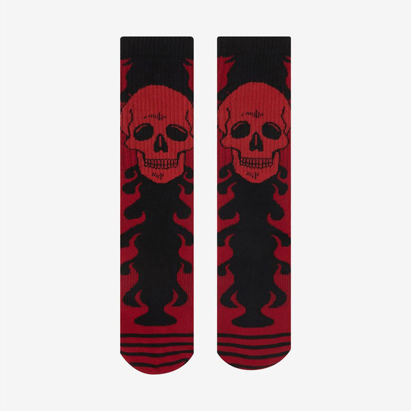 Chaussettes à motifs de crânes et de squelettes (3 paires) - image 1