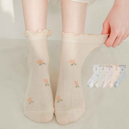 Chaussettes de sommeil en laser (5 paires) - Multicolore - UE 36- 40(US 3-7) - image 0
