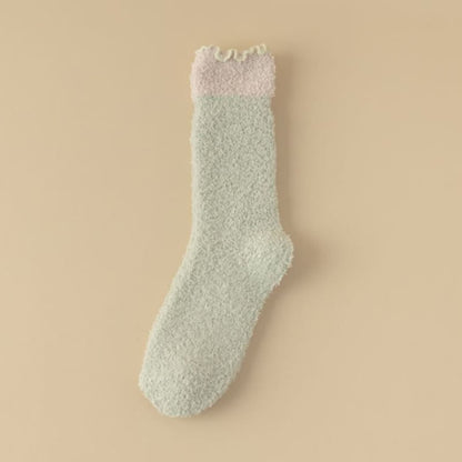 Chaussettes de nuit en polaire corail (7 paires) - Vert - UE 36- 40(US 3-7) - image 13