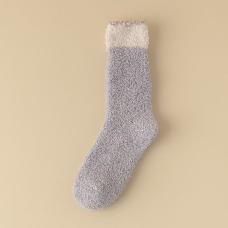 Chaussettes de nuit en polaire corail (7 paires) - Violet - UE 36- 40(US 3-7) - image 14