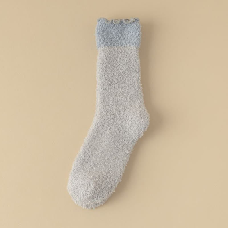 Chaussettes de nuit en polaire corail (7 paires) - Gris - UE 36- 40(US 3-7) - image 15