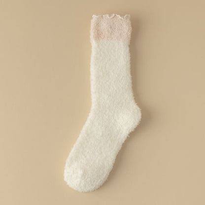 Chaussettes de nuit en polaire corail (7 paires) - Blanc - UE 36- 40(US 3-7) - image 11