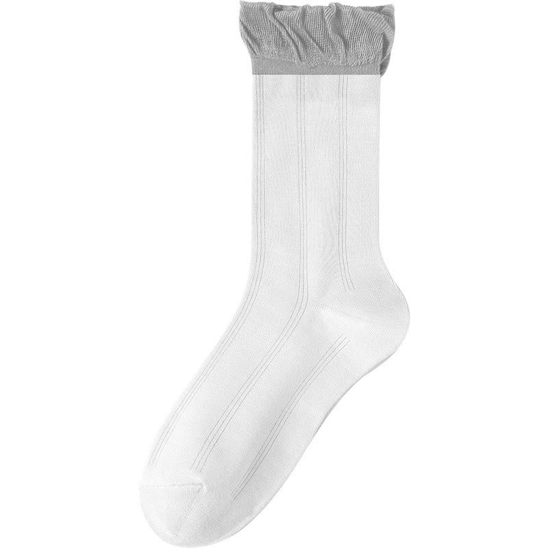 Chaussettes de nuit grises (5 paires) - Blanc - UE 36- 40(US 3-7) - image 11