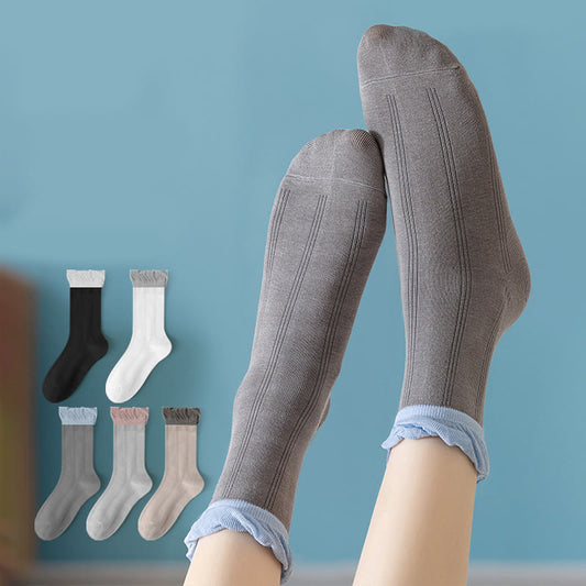 Chaussettes de nuit grises (5 paires) - Multicolore - UE 36- 40(US 3-7) - image 0