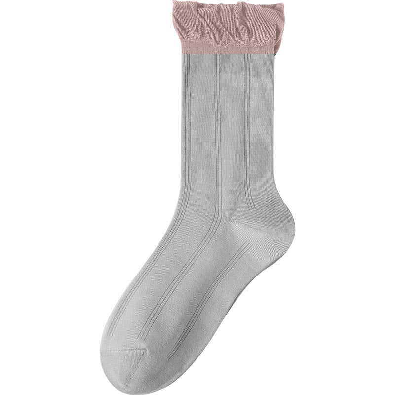 Chaussettes de nuit grises (5 paires) - Gris clair - UE 36- 40(US 3-7) - image 13