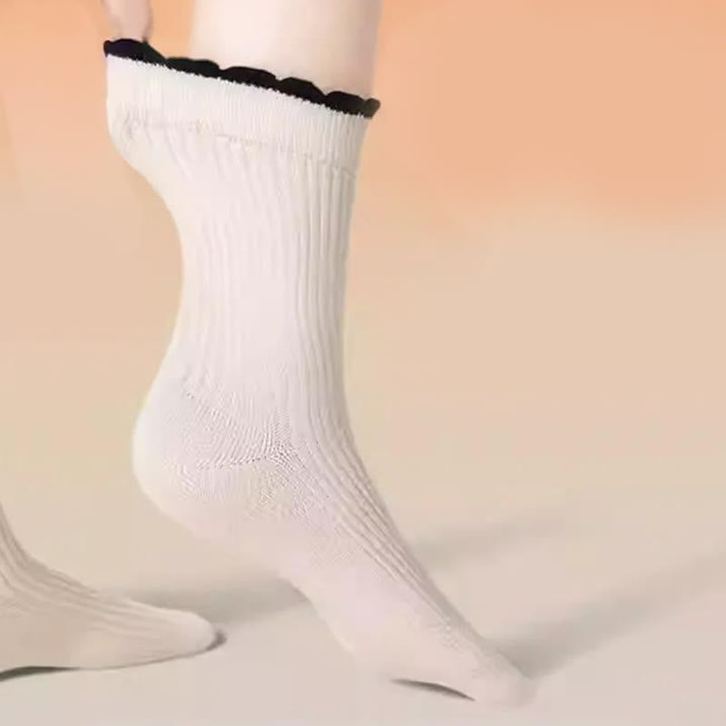 Chaussettes de nuit épaisses en soie de mûrier (3 paires) - image 8